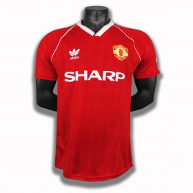Jalkapallo Pelipaidat Manchester United Retro Kotipaita 1988 Lyhythihainen